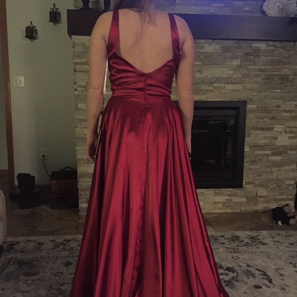 red prom dress - Picture 2 of 2